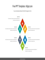 ( mẫu powerpoint ) chevron shape diamond powerpoint diagram template 