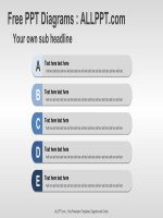 ( mẫu powerpoint ) free 5 agenda PPT diagrams widescreen 