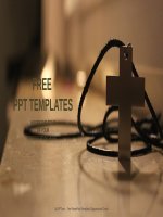 ( mẫu powerpoint ) simple wooden christian cross necklace powerpoint templates widescreen 