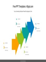 ( mẫu powerpoint ) clustered 3d arrows powerpoint diagram 