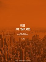 ( mẫu powerpoint ) city skyscrapers aerial panorama view powerpoint templates standard 