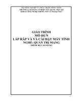 Giáo trình Lắp ráp và cài đặt máy tính (Nghề Quản trị mạng  Cao đẳng)
