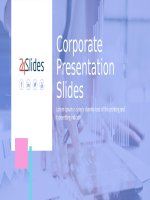 (Mẫu powerpoint) corporate presentation pack light 