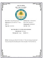 Vận dụng quan điểm hồ chí minh về nhà nước thượng tôn pháp luật trong xây dựng nhà nước pháp quyền xã hội chủ nghĩa ở việt nam hiện nay  