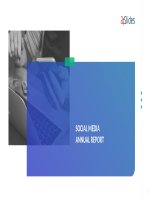 (Mẫu powerpoint) social media annual report creative 