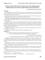 Đánh giá mức độ giãn cơ tồn dư sau rút nội khí quản ở bệnh nhân gây mê toàn diện phẫu thuật phụ khoa