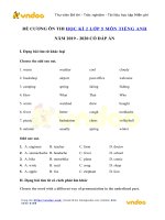 de cuong on tap tieng anh lop 5 hoc ky 2 nam 2019 2020 