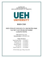 BÁO CÁO PHÂN TÍCH SỨC HẤP DẪN CỦA THỊ TRƯỜNG H&B TẠI VIỆT NAM VỚI DOANH NGHIỆP CJ OLIVE YOUNG