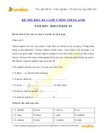 de kiem tra tieng anh lop 5 hoc ky 2 nam 2019 2020 so 4 
