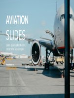 (Mẫu powerpoint) aviation slides (mixed graphs, tables, timelines) corporate 