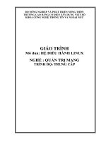 Giáo trình Hệ điều hành Linux (Nghề Quản trị mạng  Trung cấp)