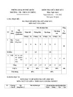 ĐỀ KIỂM TRA GIỮA học kì 1 NGỮ văn lớp 6 kết nối TRI THỨC 