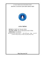 Giáo trình Thiết kế trang web (Nghề Quản trị mạng máy tính  Cao đẳng)