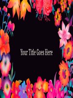 (Mẫu powerpoint) amazing botanical slides 