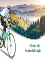 (Mẫu powerpoint) road bicycle race template 4x3 