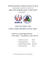 BÁO cáo THỰC tập CÔNG NGHỆ CHẾ BIẾN LƯƠNG THỰC  bài 1 CÔNG NGHỆ sản XUẤT mì sợi 