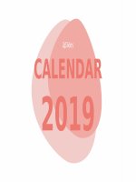 (Mẫu powerpoint) calendar 2019 creative 
