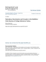 Redundancy Discrimination and Corruption in the Multibillion-Dol