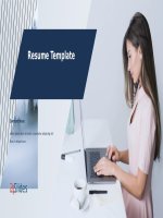 (Mẫu powerpoint) resume presentation 10slides 