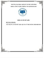 Xây dựng cơ sở dữ liệu quản lý nhà hàng shushi koi 