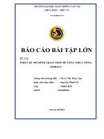 BÀI TẬP LỚN ĐỀ TÀI THIẾT KẾ MÔ HÌNH TRẠM TRỘN BÊ TÔNG NHỰA NÓNG ASPHALT