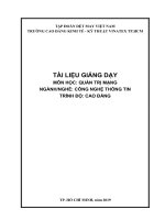 Tài liệu giảng dạy Quản trị mạng (NgànhNghề Công nghệ thông tin – Trình độ Cao đẳng)