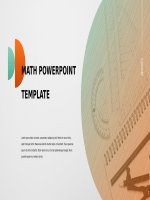 (Mẫu powerpoint) math template creative 