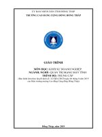 Giáo trình Khởi sự doanh nghiệp (Nghề Quản trị mạng máy tính  Trung cấp)