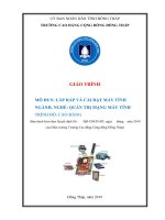 Giáo trình Lắp ráp và cài đặt máy tính (Nghề Quản trị mạng máy tính  Cao đẳng)