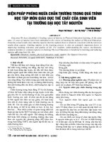 Biện pháp phòng ngừa chấn thương trong quá trình học tập môn Giáo dục thể chất của sinh viên tại Trường Đại học Tây Nguyên