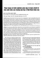 Thực trạng và kinh nghiệm giáo dục lý luận chính trị cho sinh viên các trường đại học ở việt nam hiện nay 