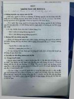 ĐỀ CƯƠNG ÔN TẬP BS NỘI TRÚ kh11 MÔN SINH LÝ