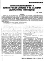 Nâng cao năng lực tự học ngoại ngữ của sinh viên Học viện Báo chí và Tuyên truyền