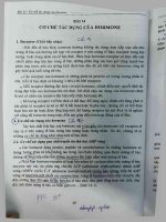 ĐỀ CƯƠNG ÔN TẬP BS NỘI TRÚ du48 MÔN SINH LÝ