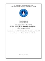 Giáo trình Mạng máy tính (Ngành Quản trị mạng máy tính  Trung cấp)