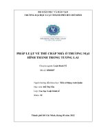 Luận văn Pháp luật về thế chấp nhà ở thương mại hình thành trong tương lai