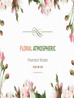(Mẫu PowerPoint) Floral Atmospheric PPT Backgrounds