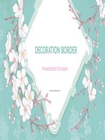 (Mẫu PowerPoint) Decoration Border Presentation Template