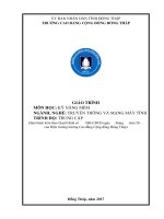 Giáo trình Kỹ năng mềm (Nghề Truyền thông và mạng máy tính  Trung cấp)