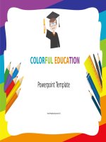(Mẫu PowerPoint) Colorful Education PPT Template