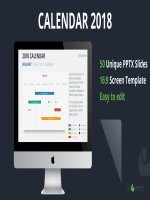 (Mẫu PowerPoint) Calendar2018-Showeet(widescreen)