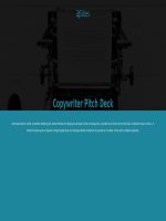 (Mẫu powerpoint) copywriter pitch deck 