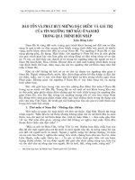 Bảo Tồn Và Phát Huy Những Đặc Điểm Và Giá Trị Của Tín Ngưỡng Thờ Mẫu Ở Nam Bộ Trong Quá Trình Hội Nhập