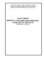Giáo trình Công nghệ mạng không dây (Nghề Quản trị mạng  Cao đẳng)