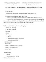 QUY ĐỊNH VIẾT báo cáo tốt NGHIỆP NGÔN NGỮ ANH 