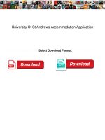 university-of-st-andrews-accommodation-application