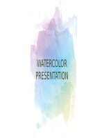 (Mẫu powerpoint) watercolor creative 