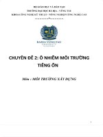 Tiếng ồn và tác hại cho môi trường và sức khỏe con người 