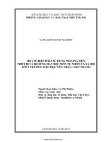 SKKN Một số biện pháp sử dụng phương tiện, thiết bị và đồ dùng dạy học môn tự nhiên và xã hội lớp 3...