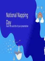 (Mẫu powerpoint) national napping day 